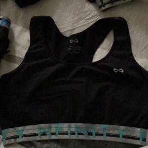 Teal Nfinity Sports Bra